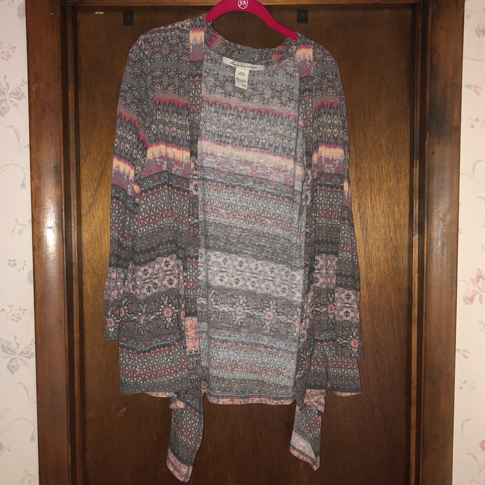 Flowy Printed Cardigan